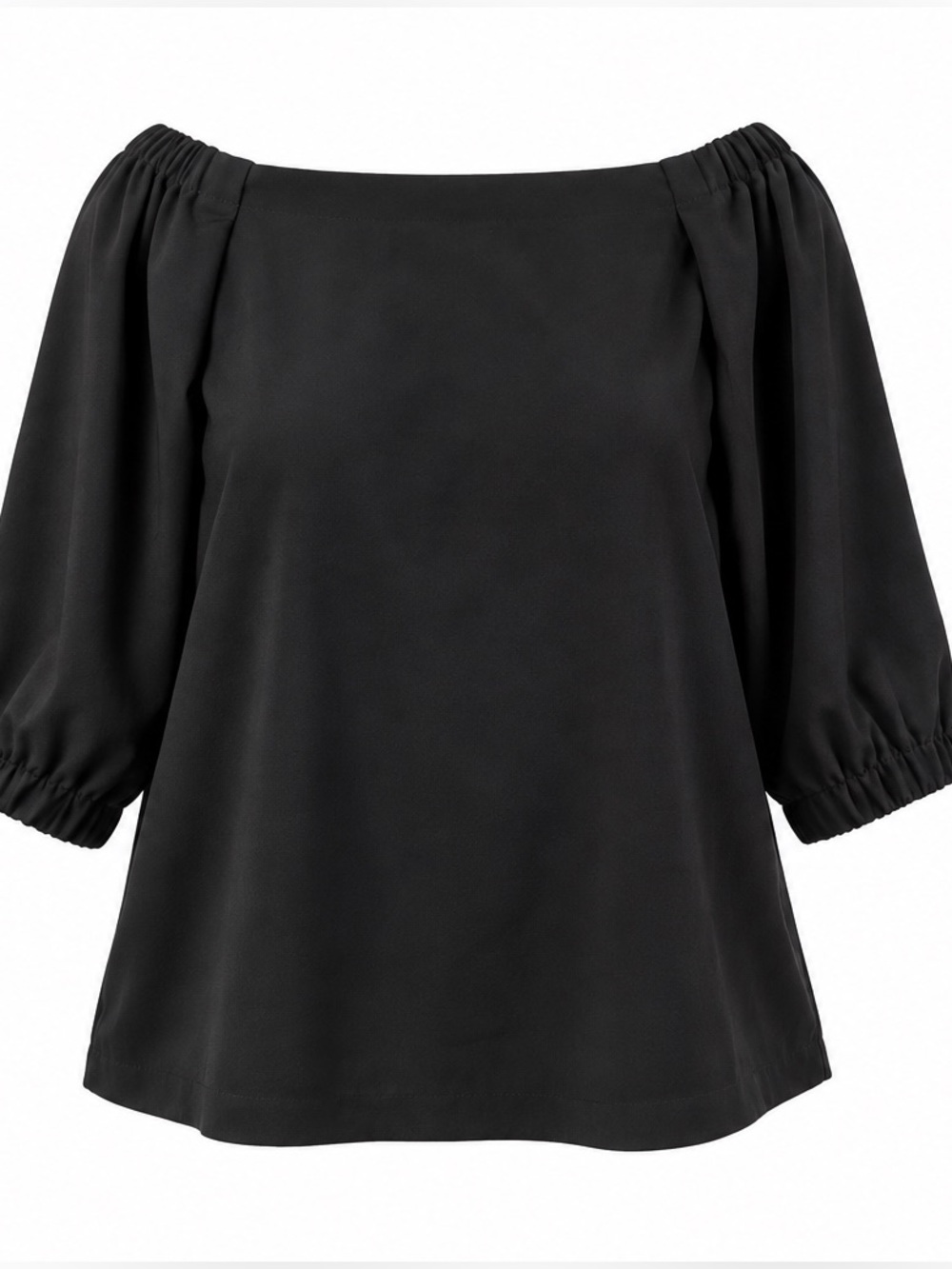 Aritzia Babaton Rodrigo Off-Shoulder Blouse – Black – Size Medium
